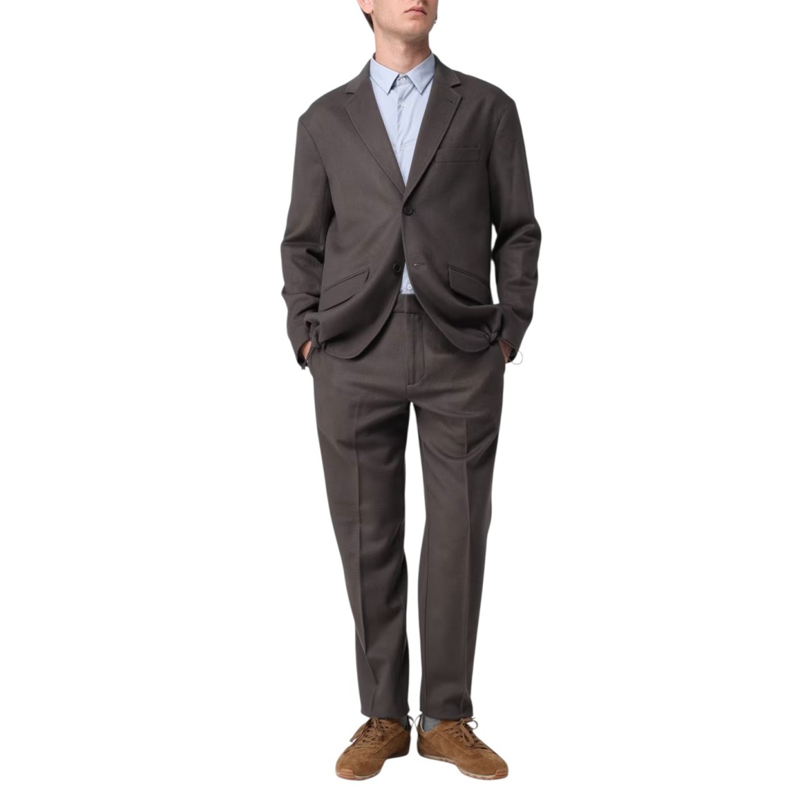 Pantalone chino Emporio Armani in lana e cashmere