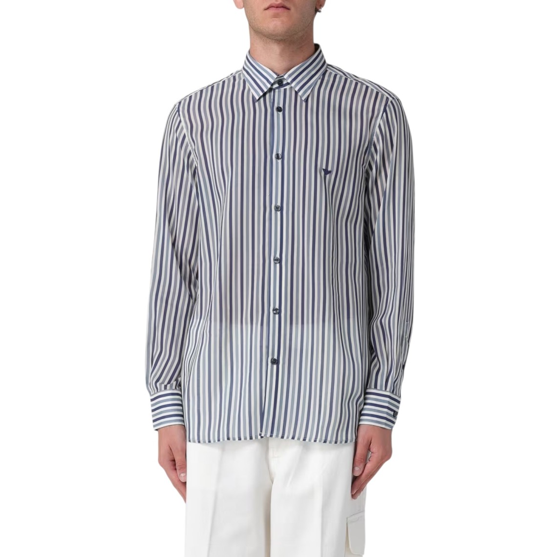 Camicia Emporio Armani in cotone a righe