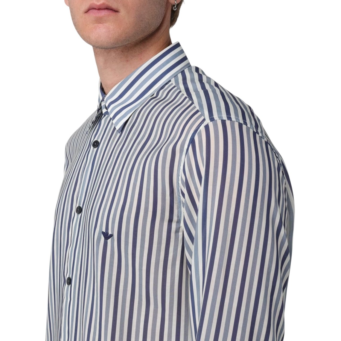 Camicia Emporio Armani in cotone a righe