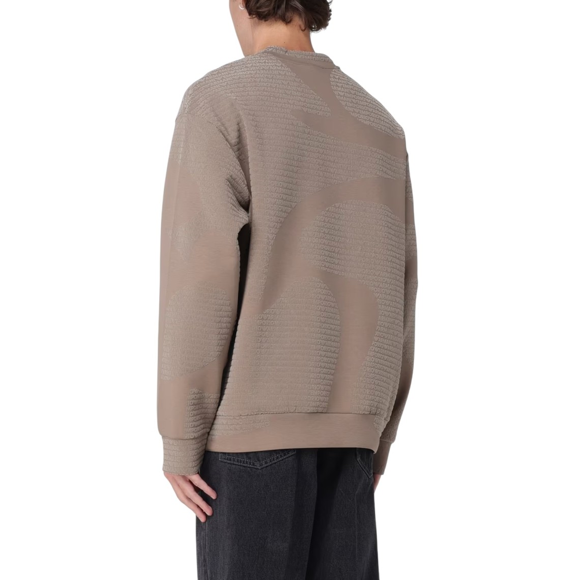 Felpa girocollo in cotone Emporio Armani