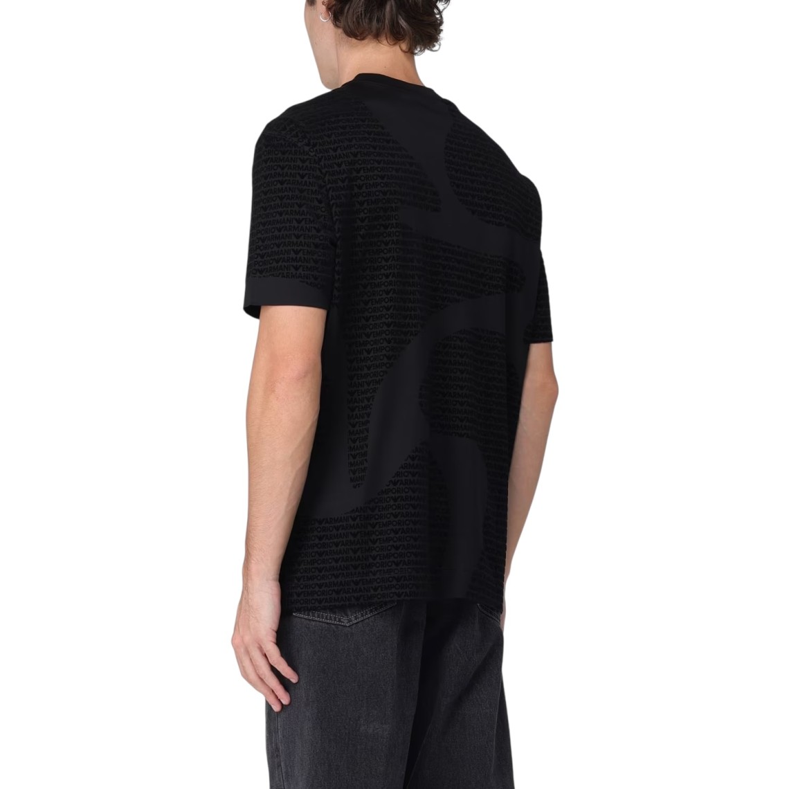 T-shirt Emporio Armani con logo all over