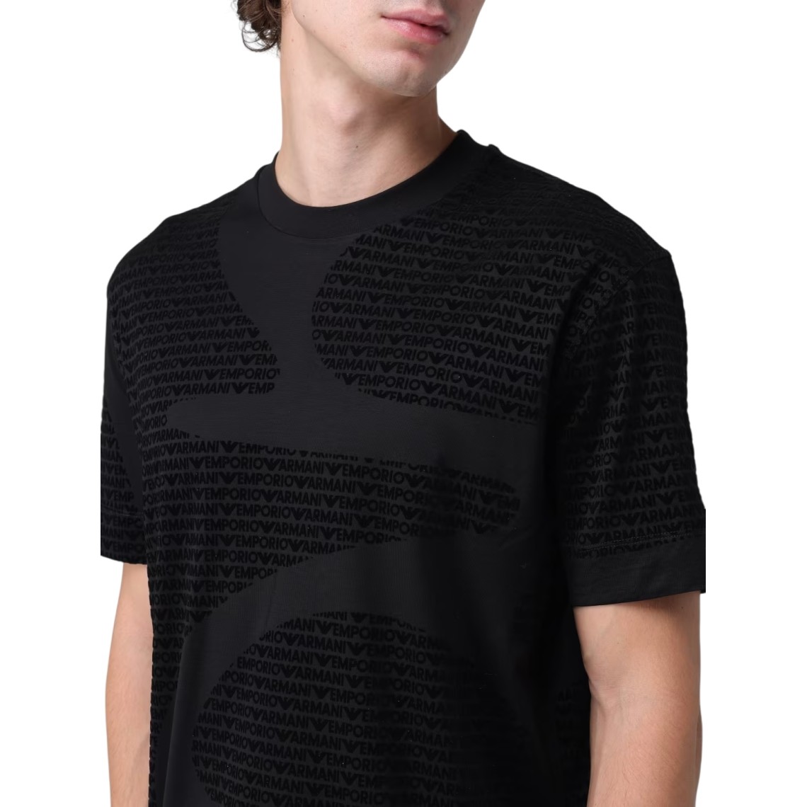 T-shirt Emporio Armani con logo all over