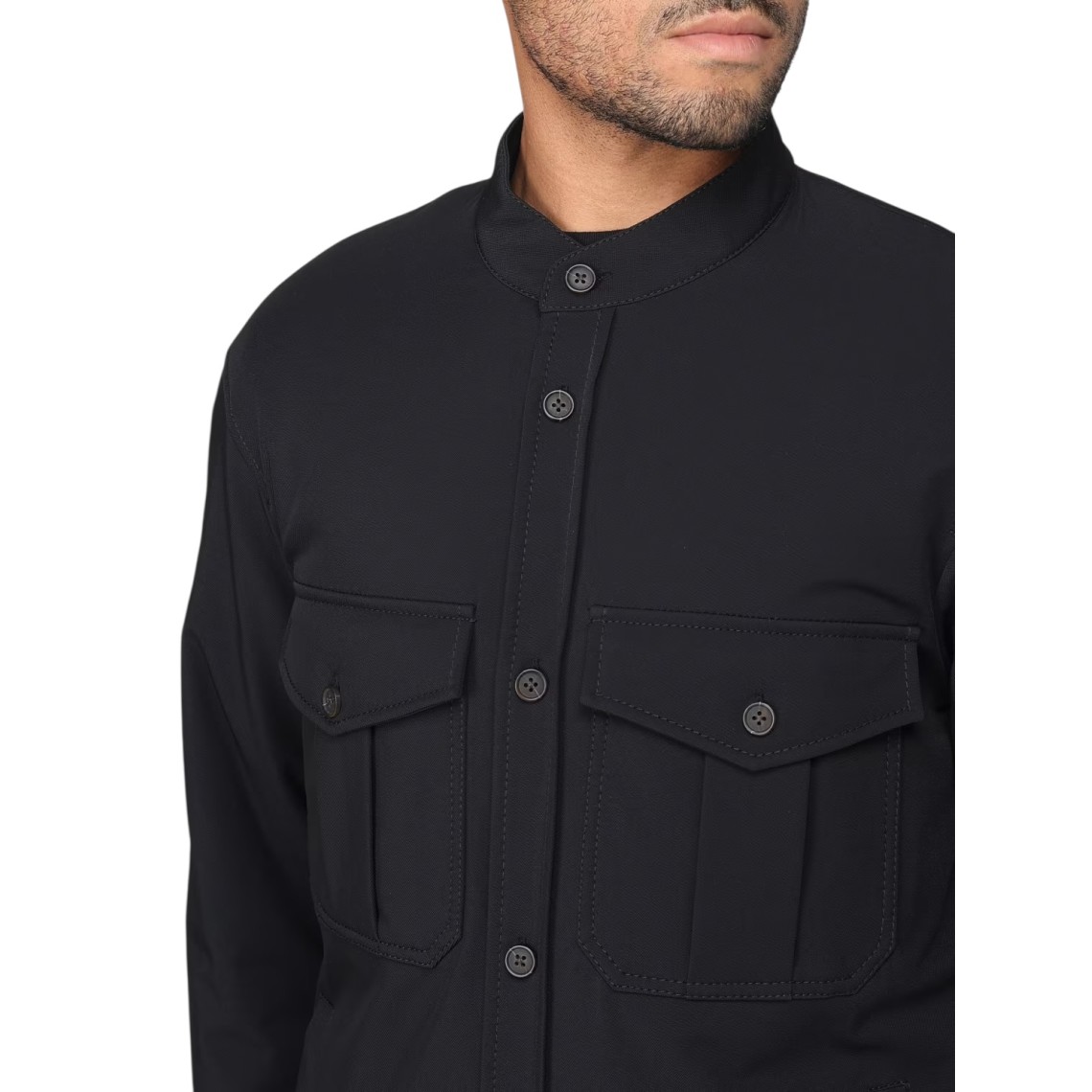 Overshirt Emporio Armani in tessuto tecnico