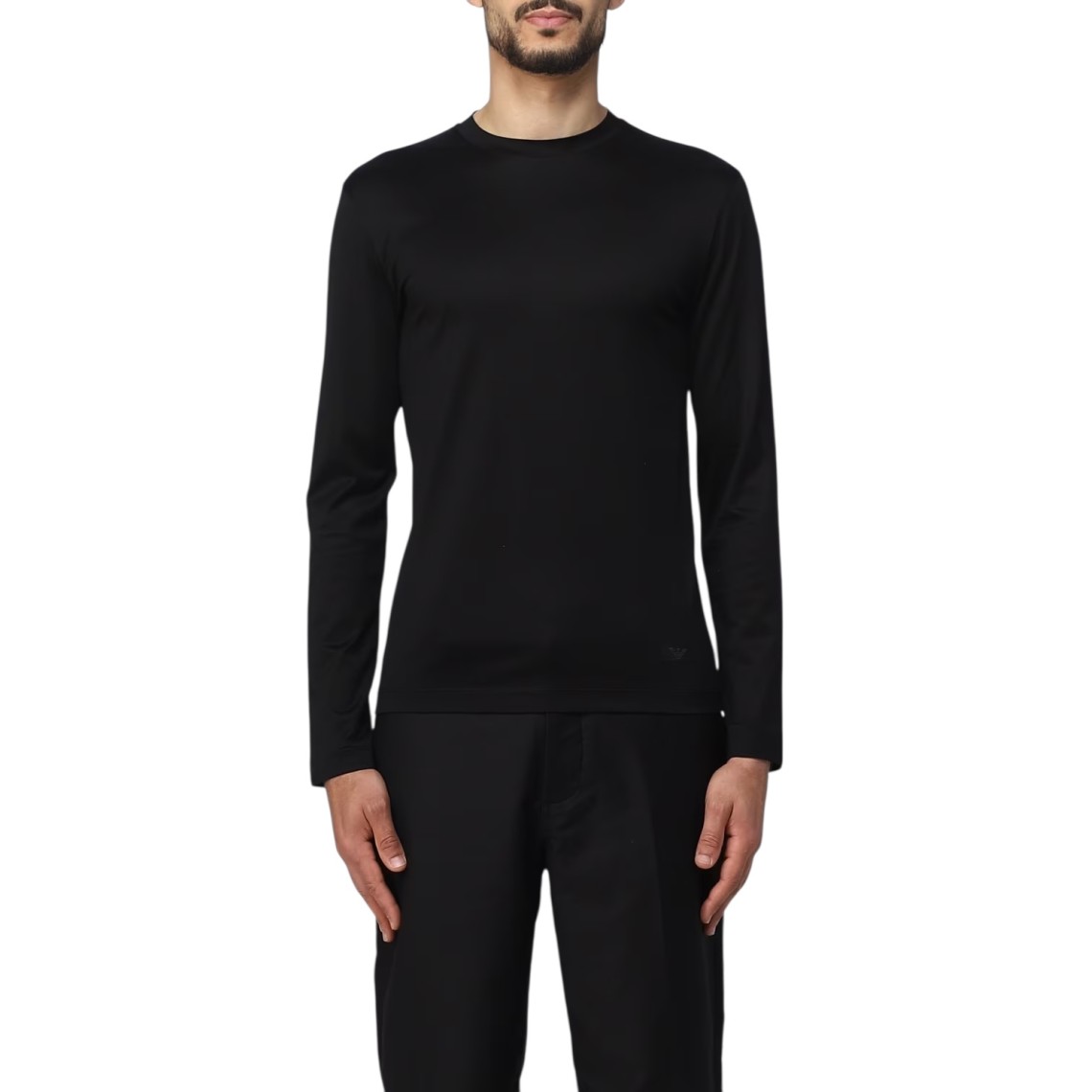 T-shirt Emporio Armani in lyocell e cotone