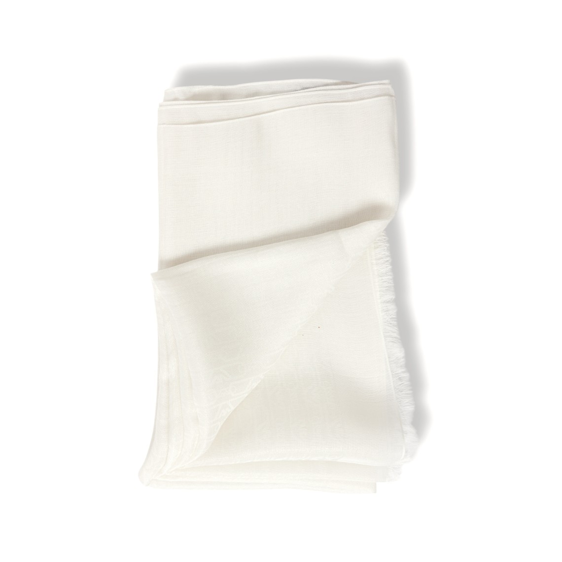 Sciarpa Emporio Armani in misto modal con logo jacquard