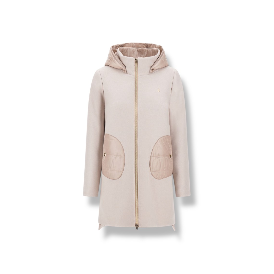 Cappotto Herno con cappuccio in Ecowool e nylon Ultralight bambina 