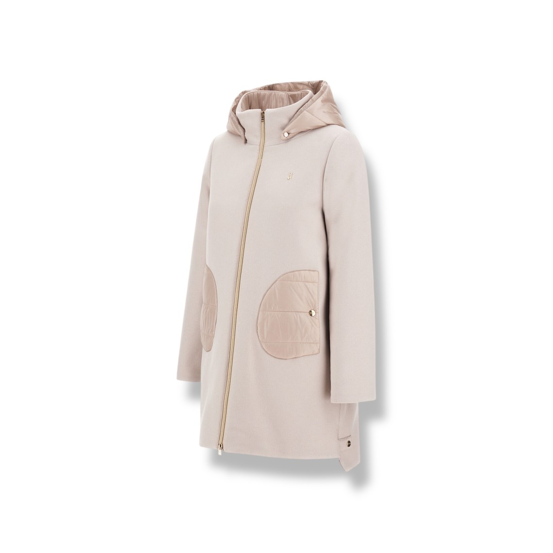 Cappotto Herno con cappuccio in Ecowool e nylon Ultralight bambina 