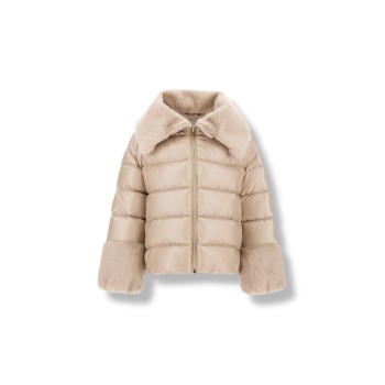 Giacca in nylon ultralight e lady alternative fur Herno...