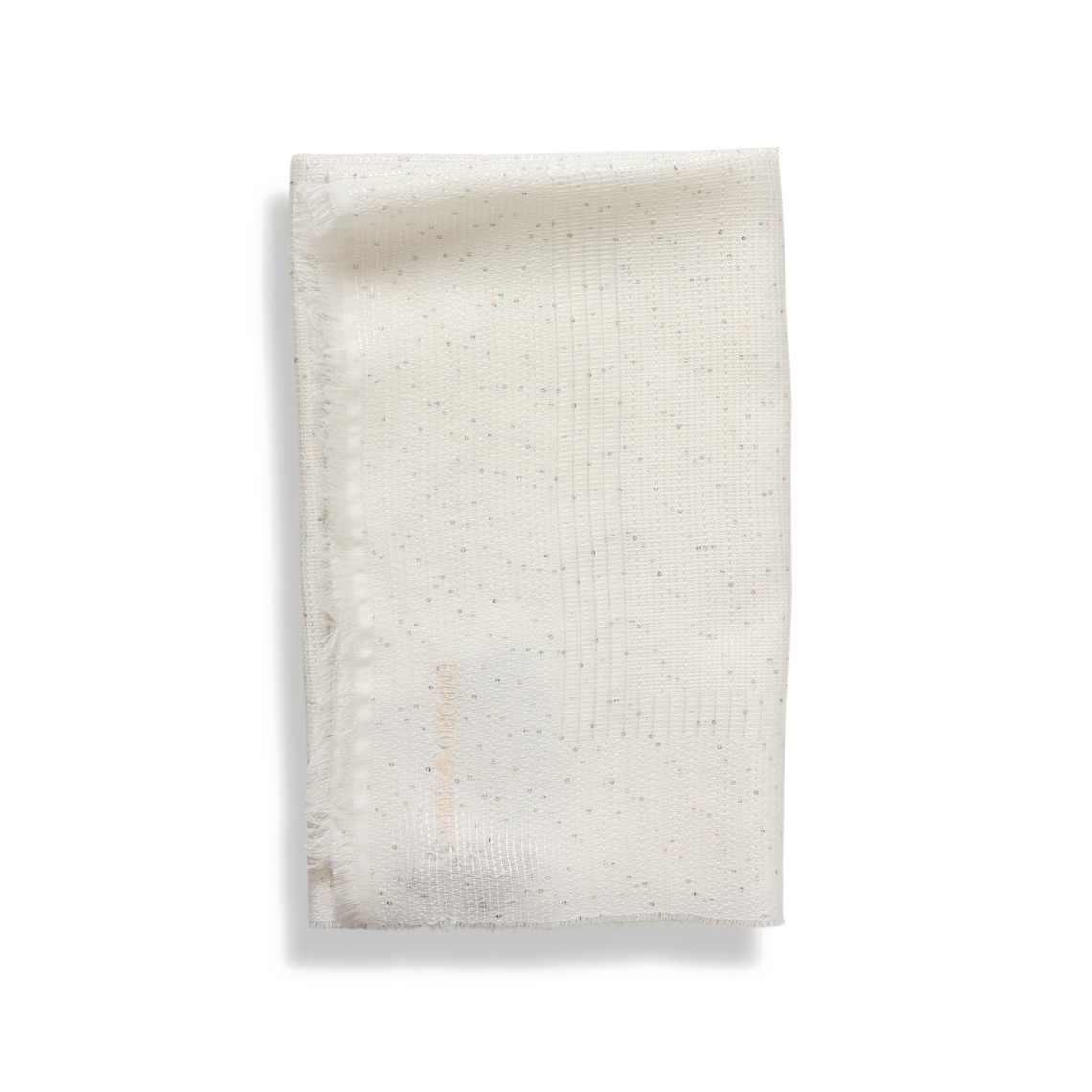 Sciarpa Emporio Armani in viscosa e lurex con paillettes ricamate