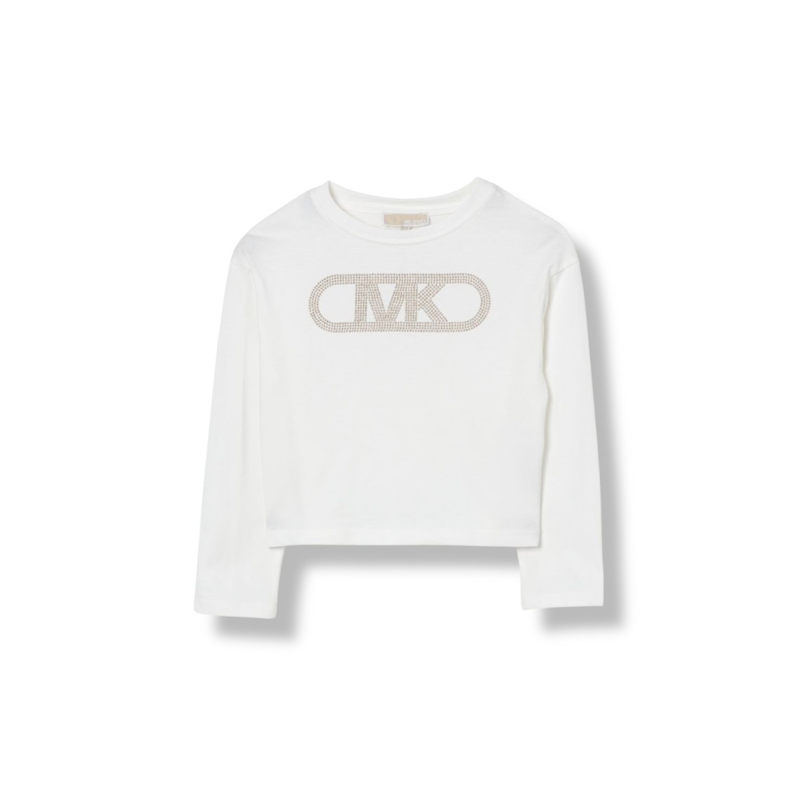 T-shirt in cotone con monogramma MK Michael Kors bambina