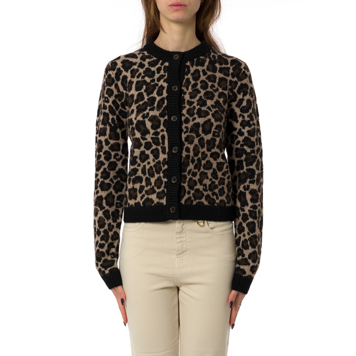Cardigan relaxed fit con stampa leopardata Tommy Jeans