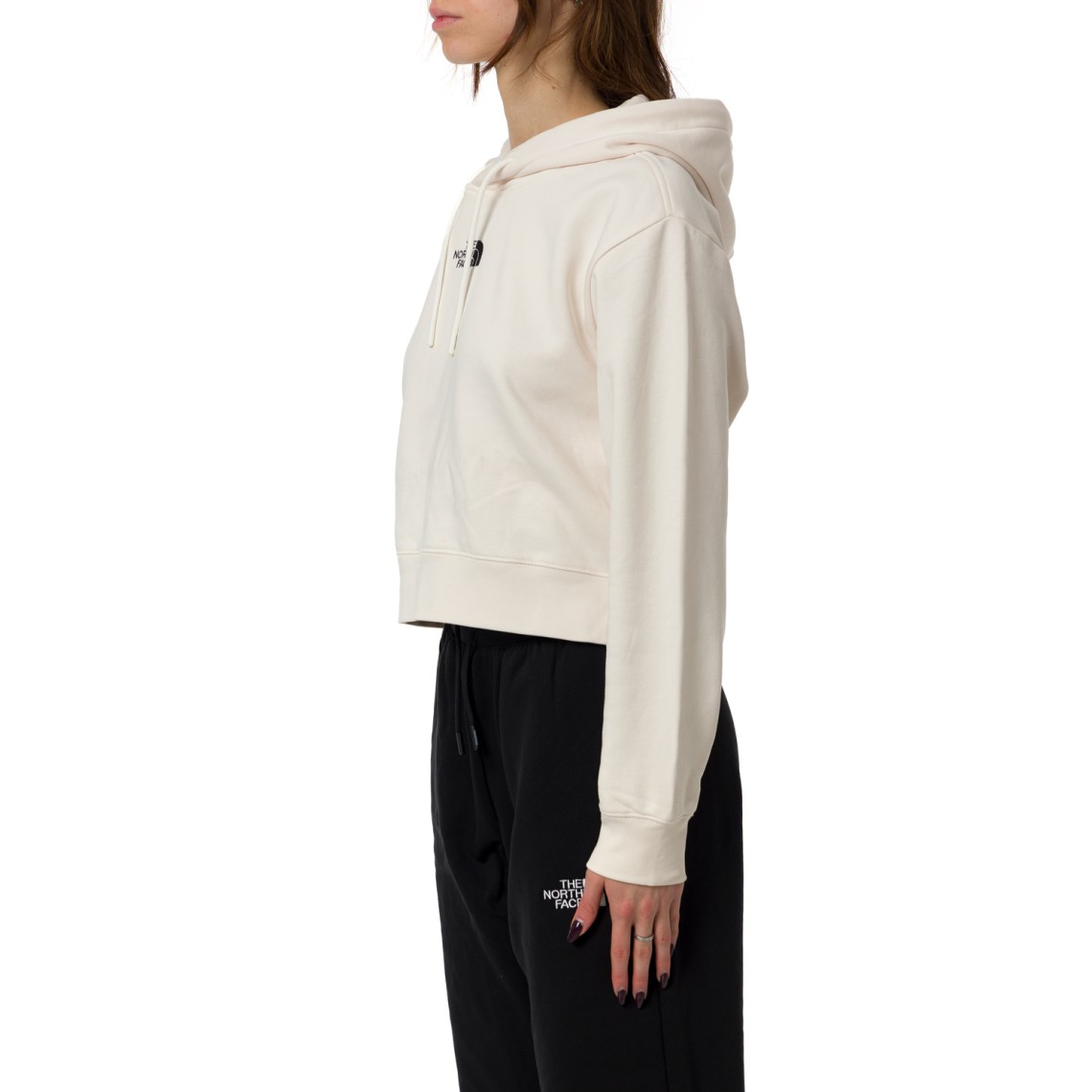 Felpa con cappuccio corta in vita Essential The North Face