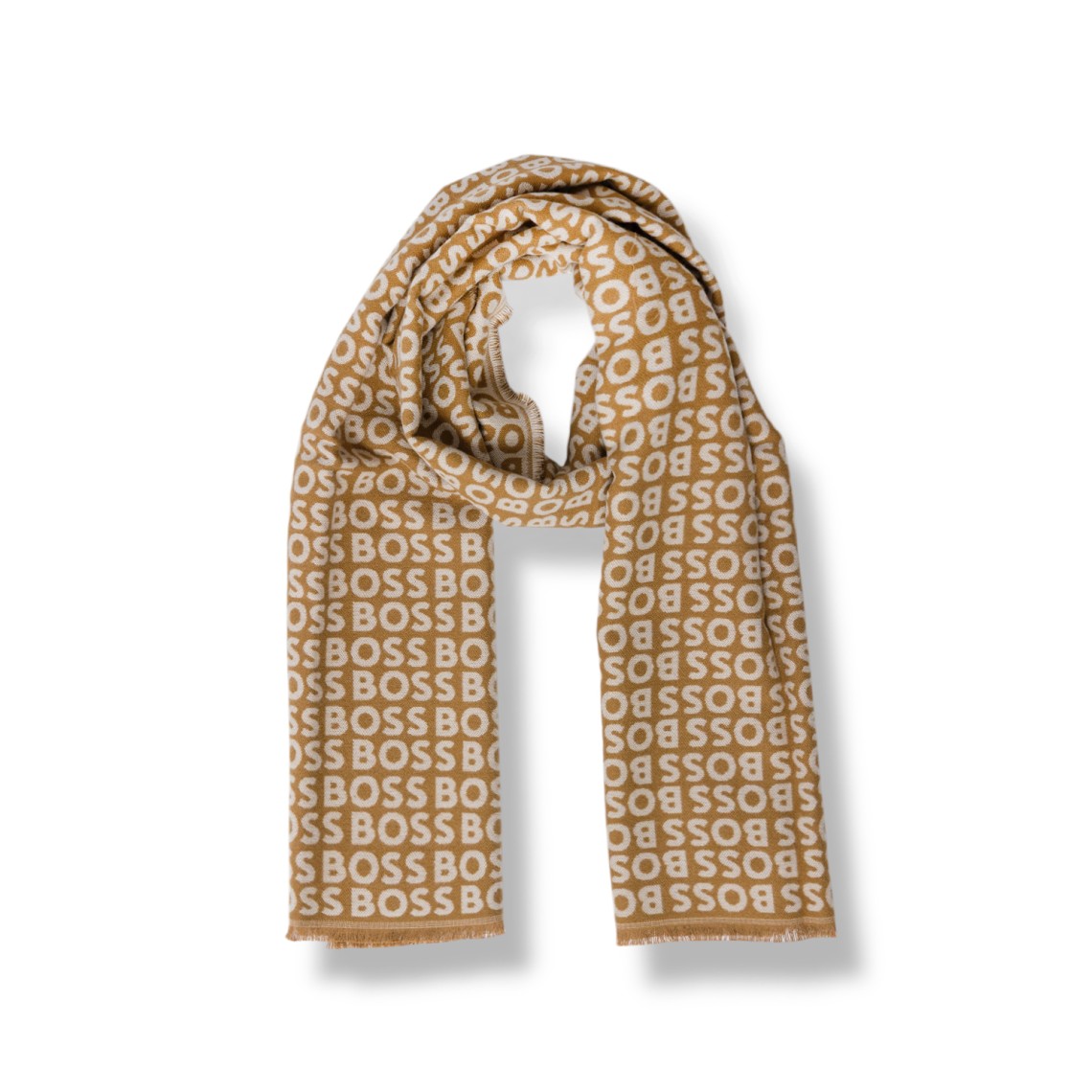 Sciarpa Boss con lettering logo all over