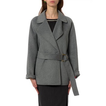 Cappotto in lana con cintura Liu Jo