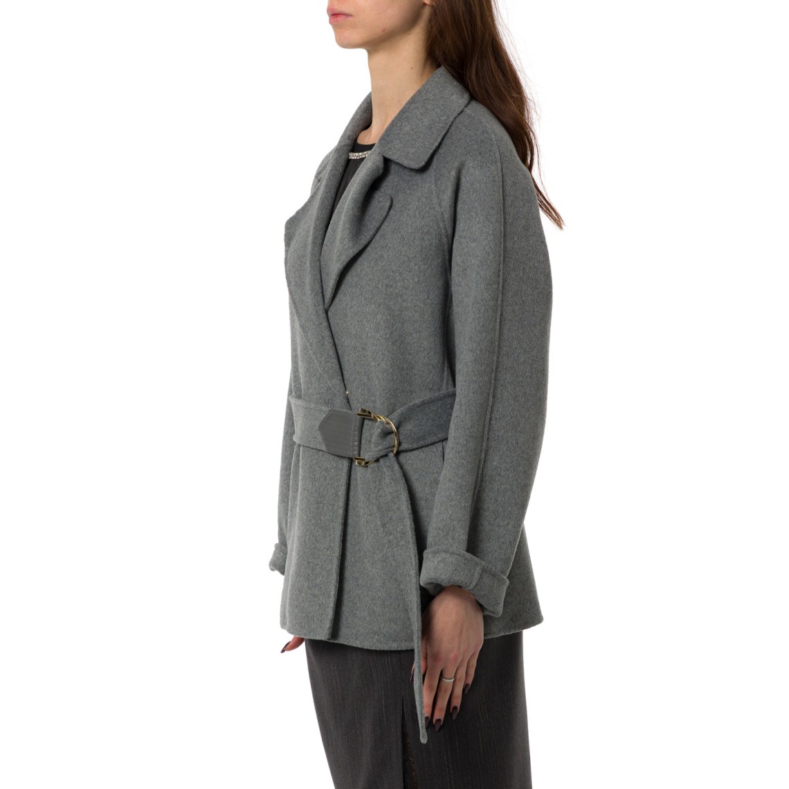 Cappotto in lana con cintura Liu Jo