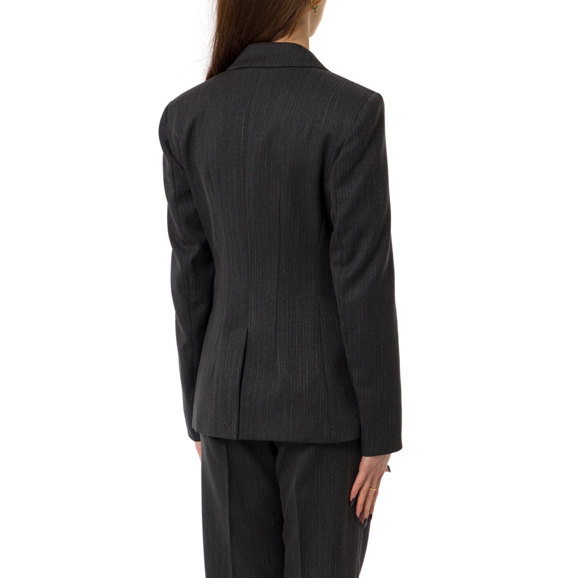 Blazer doppiopetto Liu Jo in crêpe gessato