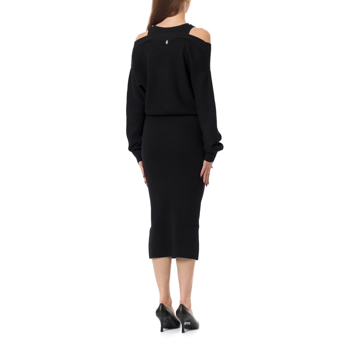 Abito in maglia con ricami gioiello Liu Jo