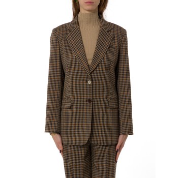 Giacca oversize a quadretti Liu Jo