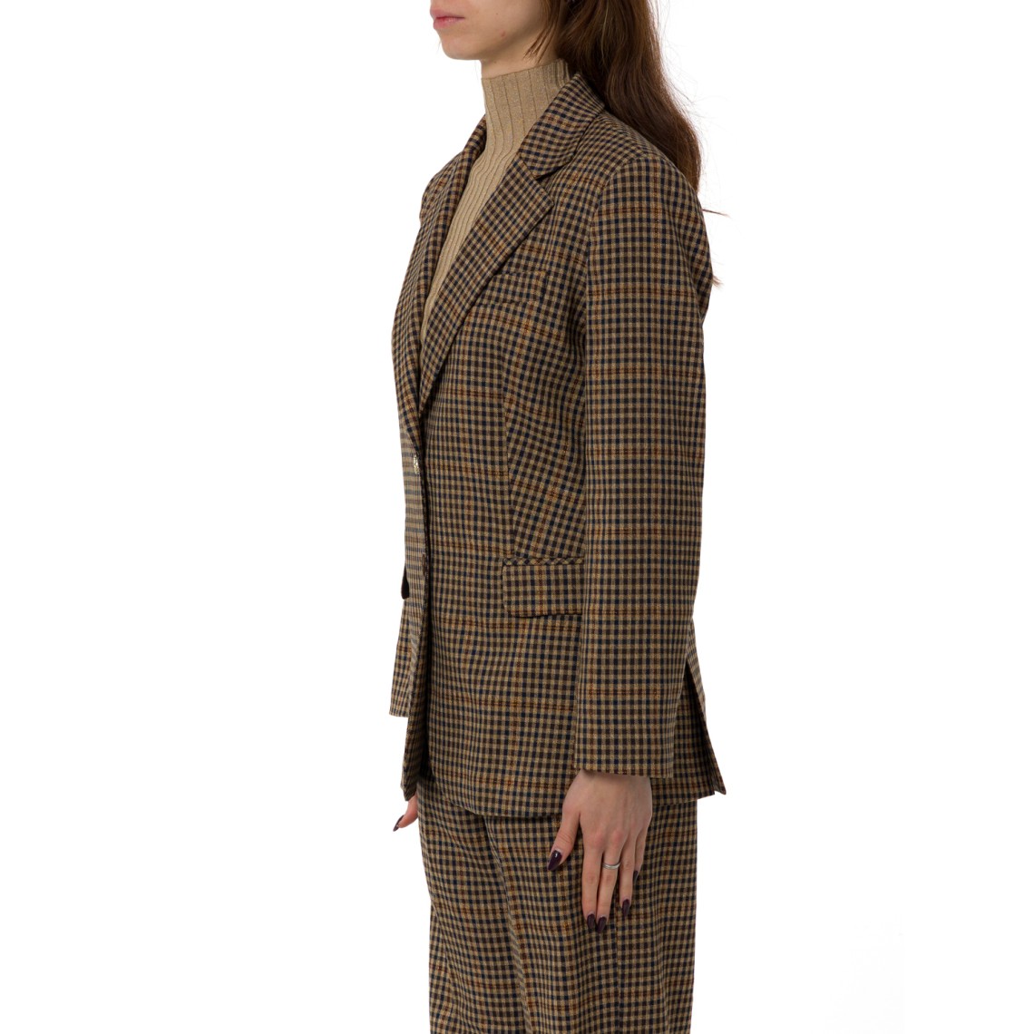 Giacca oversize a quadretti Liu Jo