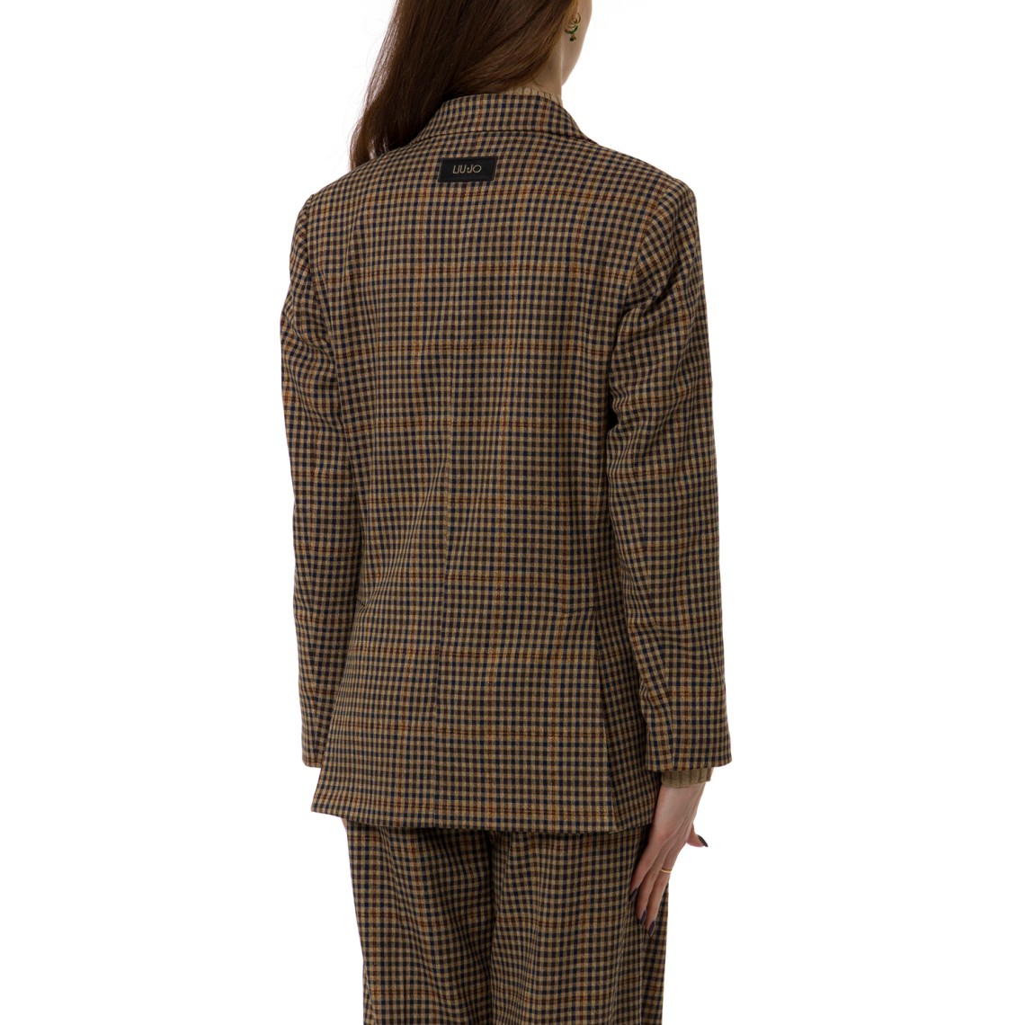 Giacca oversize a quadretti Liu Jo