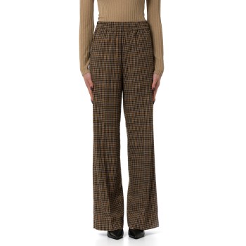 Pantaloni flare a quadretti Liu Jo