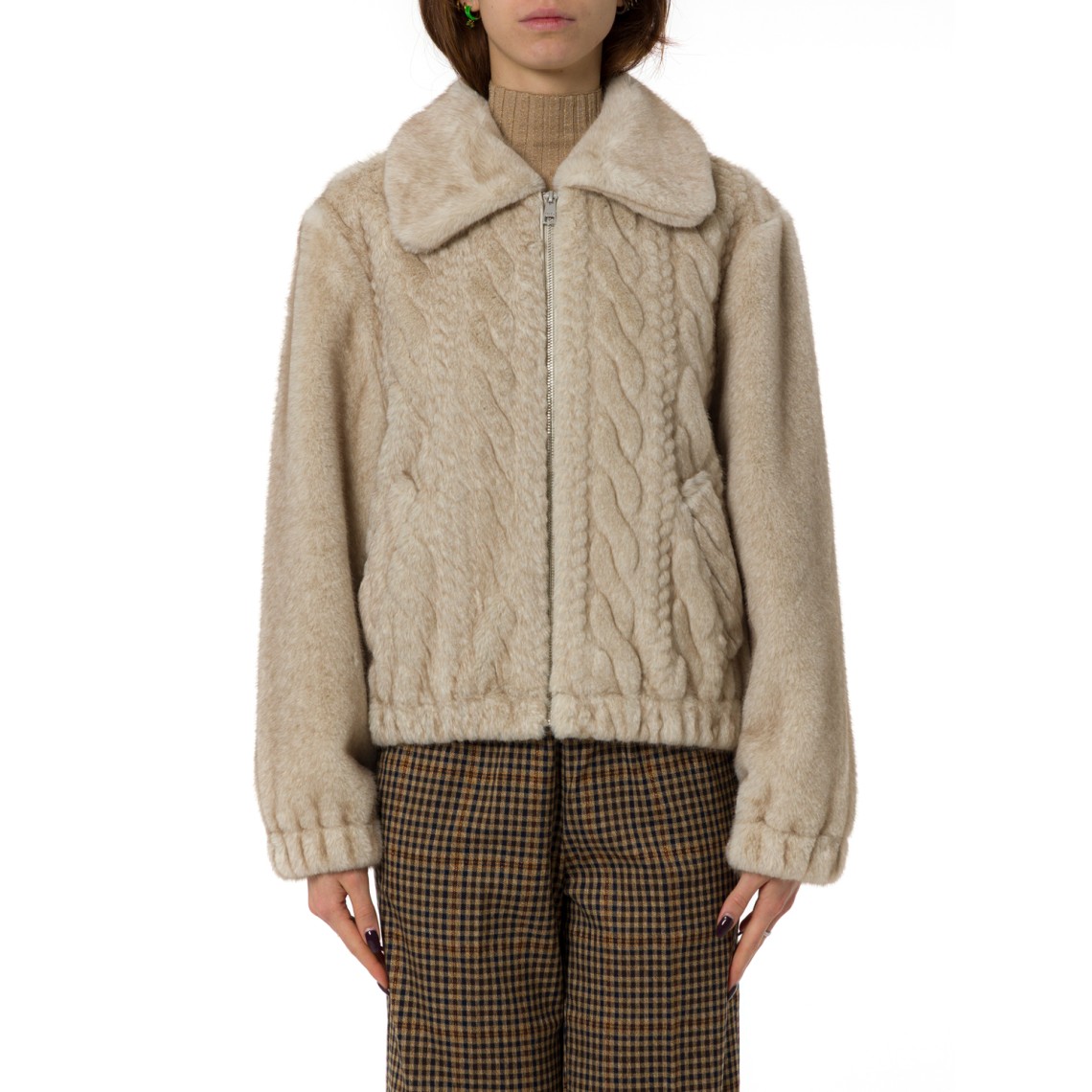 Bomber in teddy con trecce Liu Jo