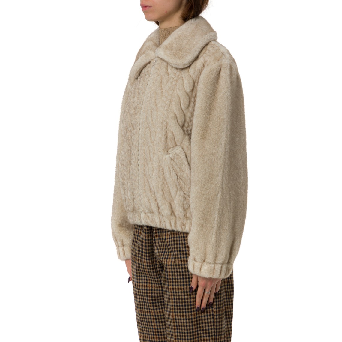 Bomber in teddy con trecce Liu Jo