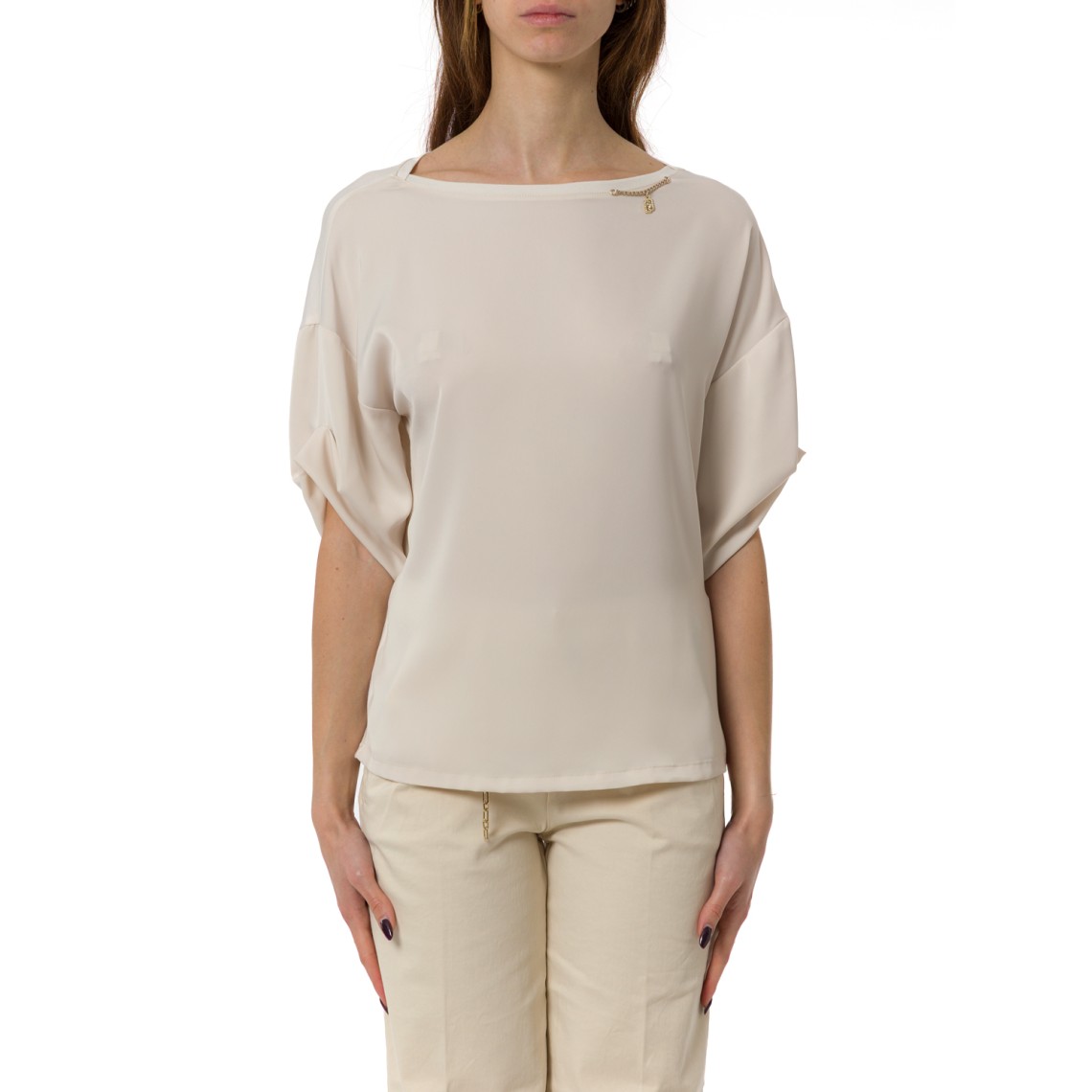 T-shirt con charm Liu Jo