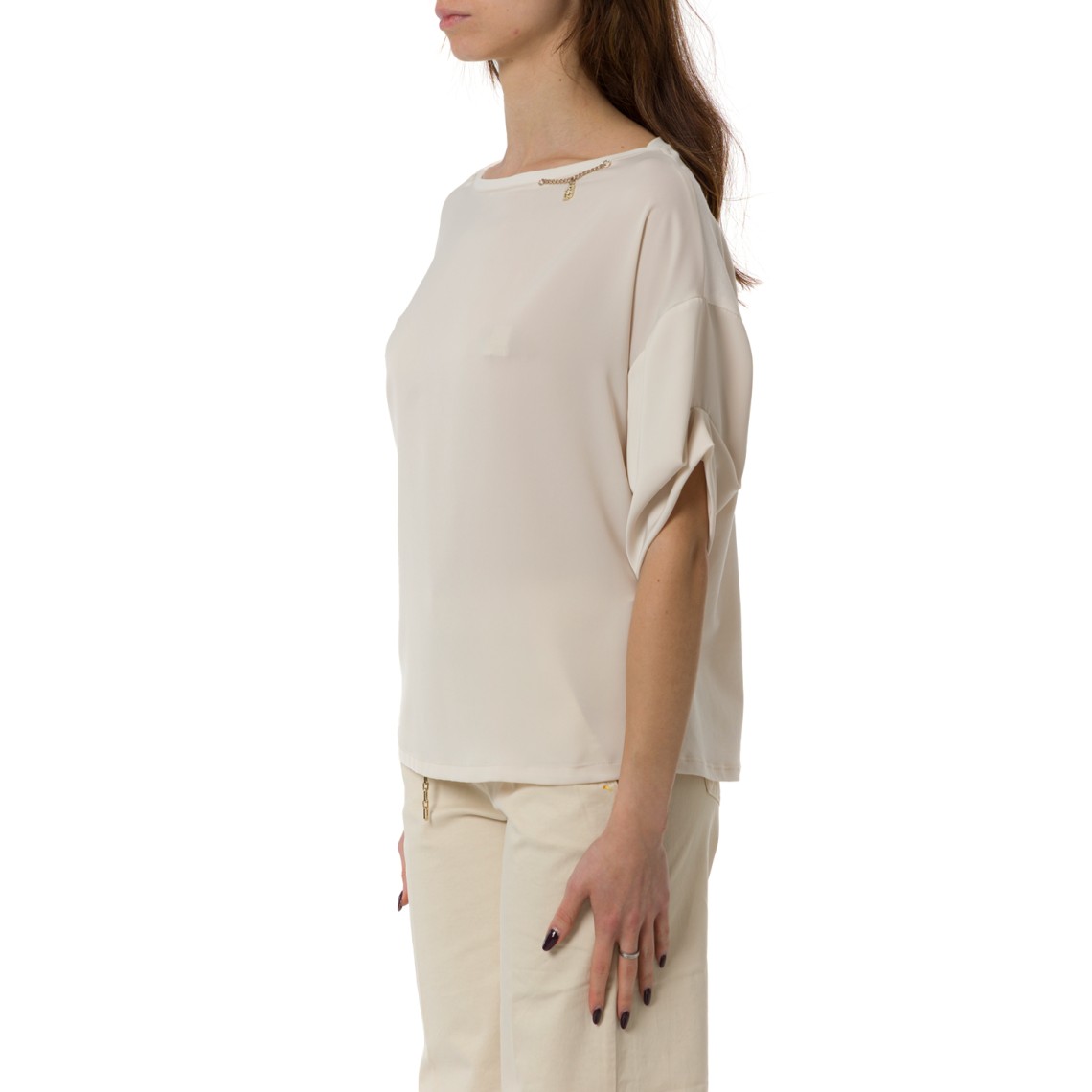 T-shirt con charm Liu Jo