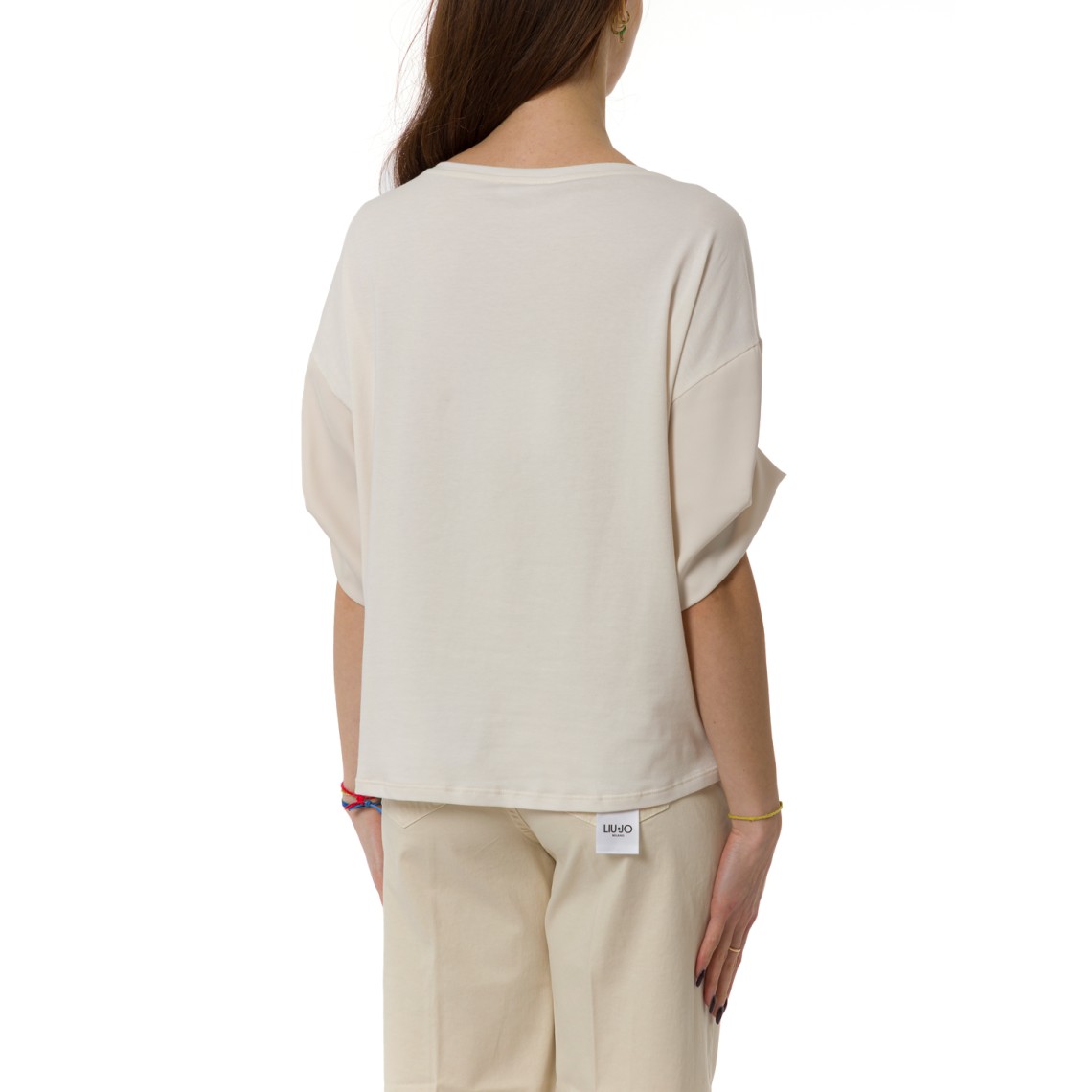 T-shirt con charm Liu Jo