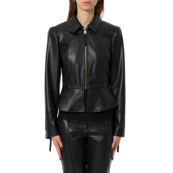 Giacca slim-fit in tessuto spalmato Liu Jo