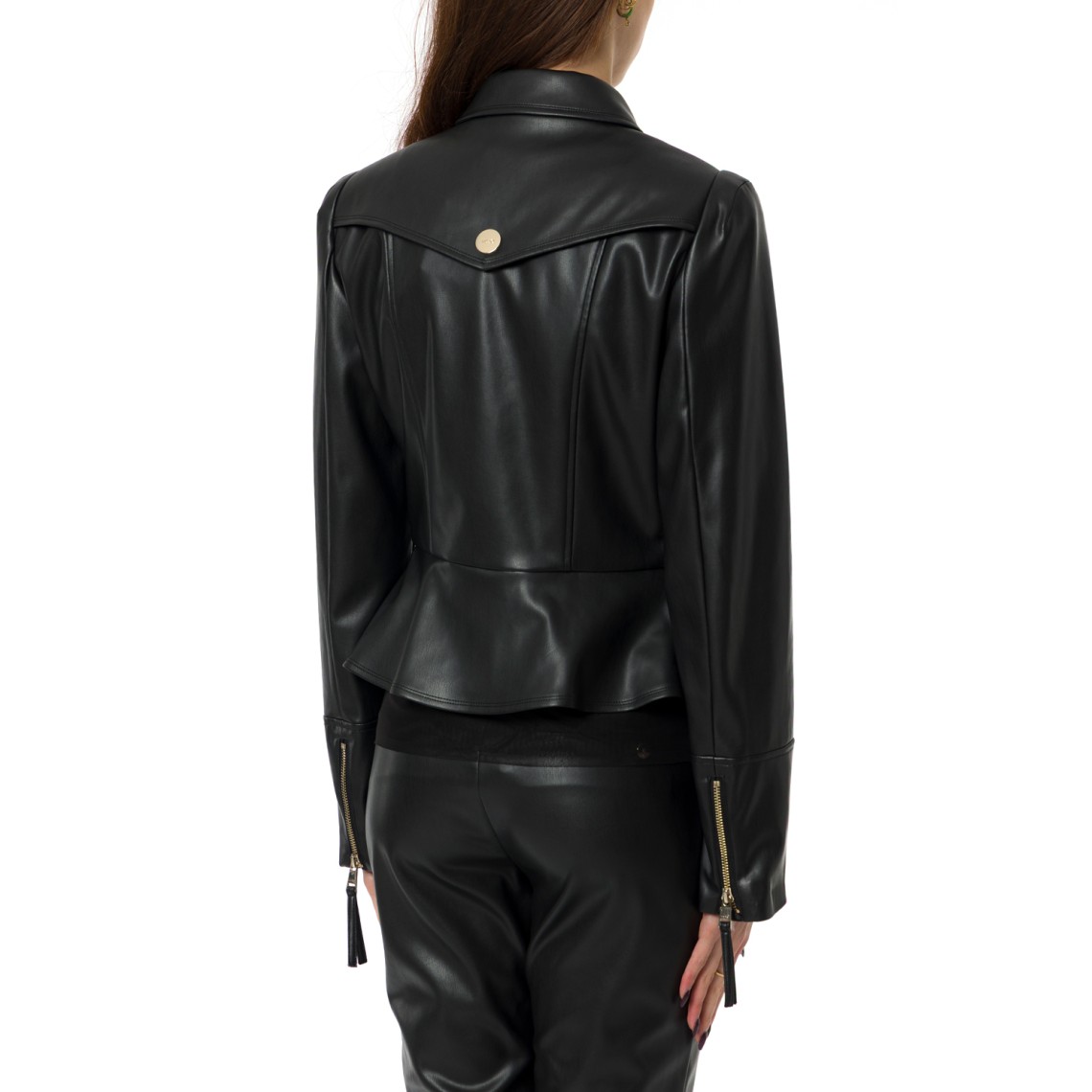 Giacca slim-fit in tessuto spalmato Liu Jo