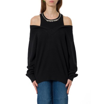 Maglione con ricami gioiello Liu Jo