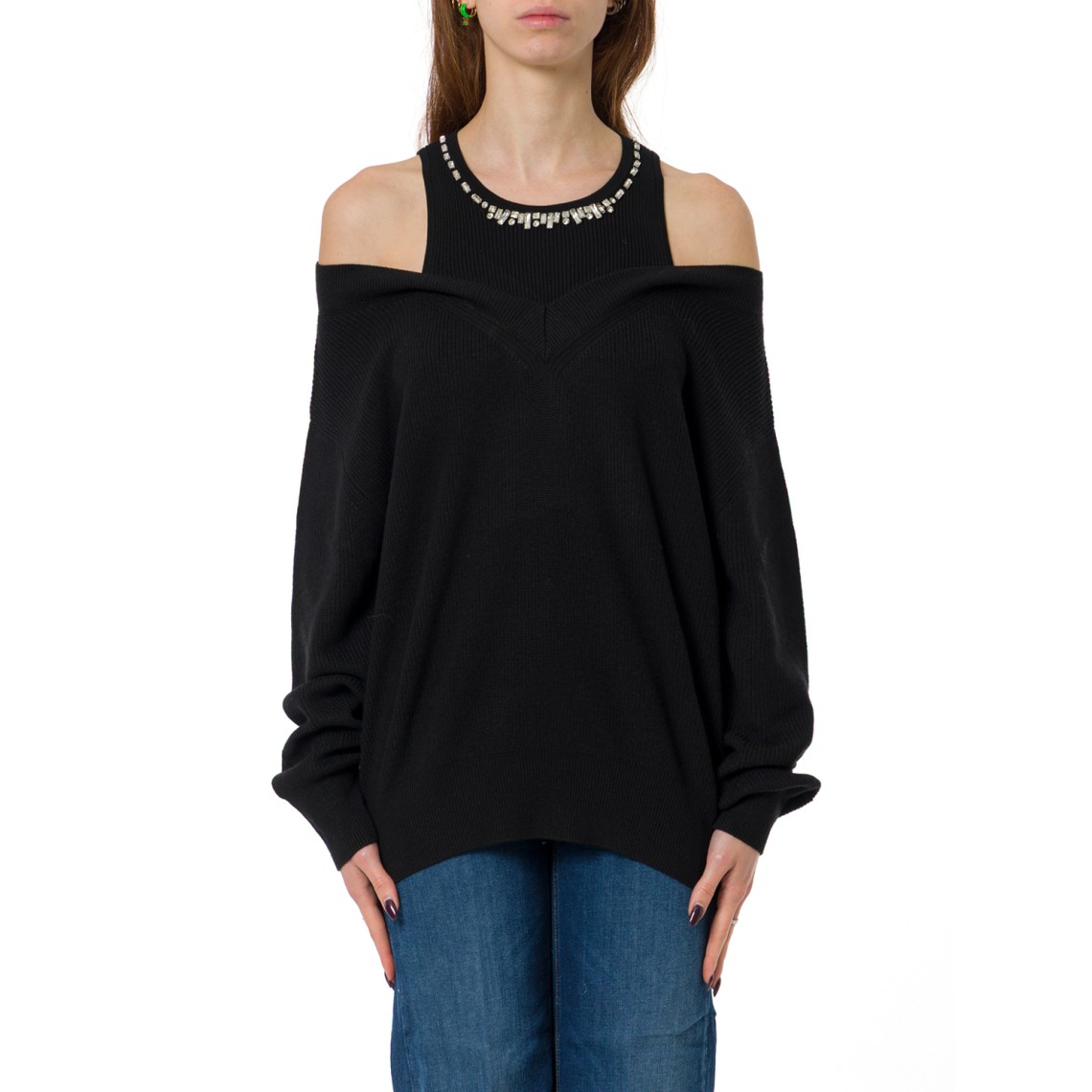 Maglione con ricami gioiello Liu Jo