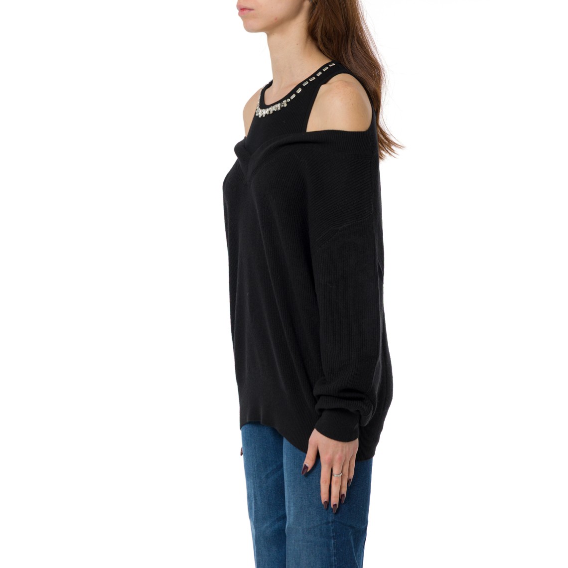 Maglione con ricami gioiello Liu Jo