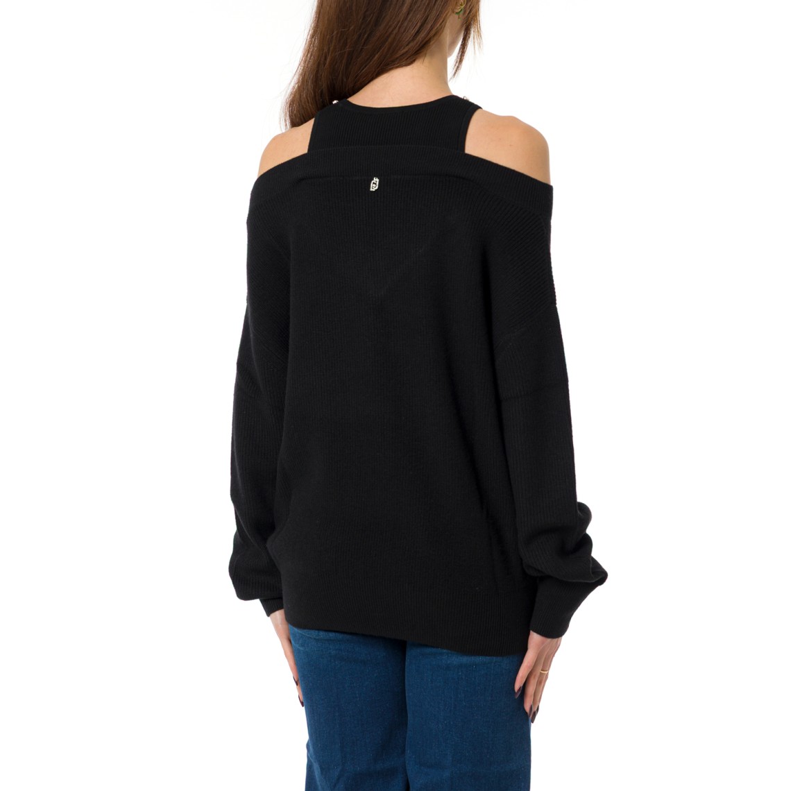 Maglione con ricami gioiello Liu Jo