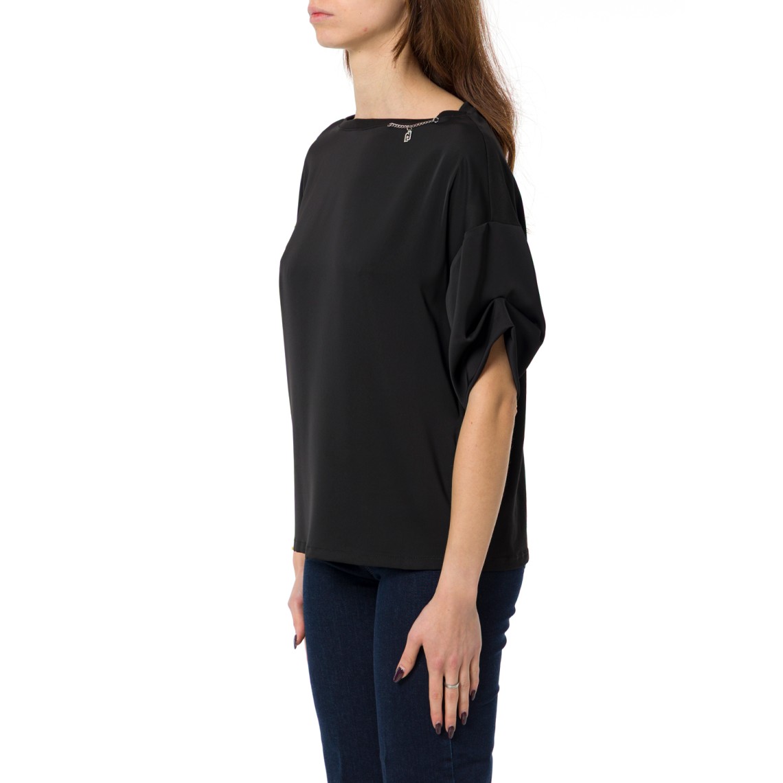 T-shirt con charm Liu Jo