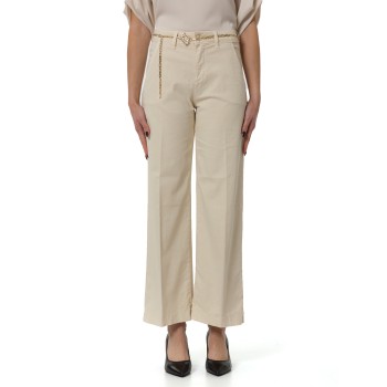 Pantaloni con cinturino logato Liu Jo