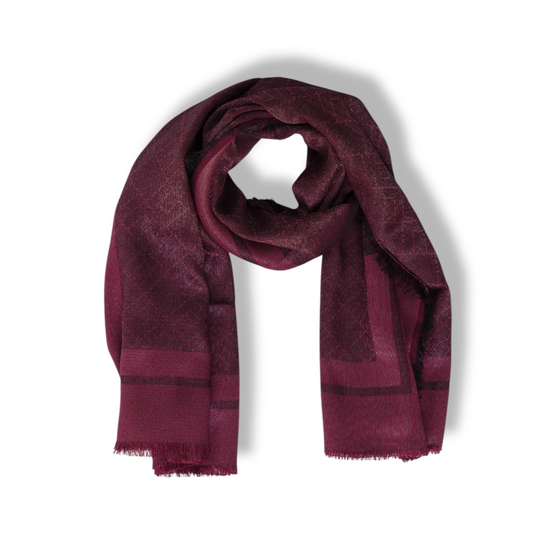 Sciarpa con pattern logo Elisabetta Franchi