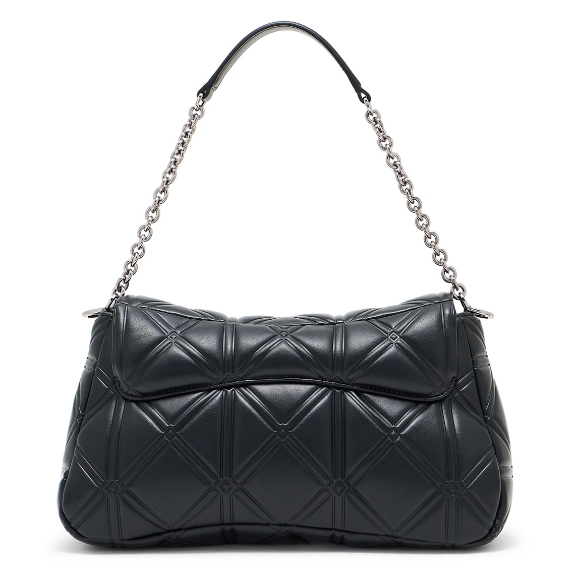 Borsa a spalla Emporio Armani con motivo a rilievo