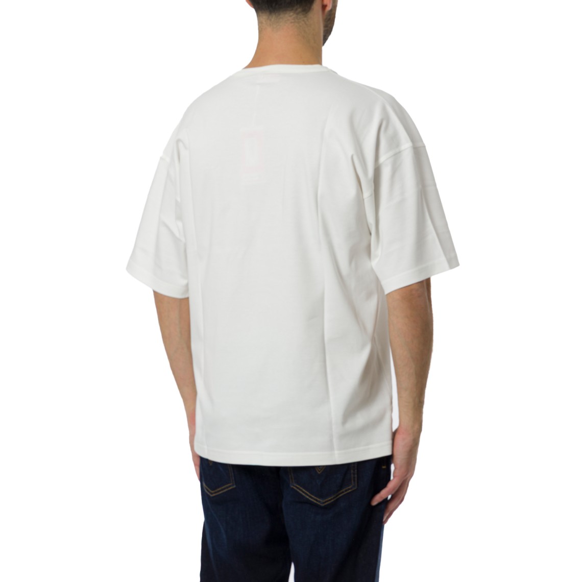 T-shirt con logo Oval D rosso Diesel