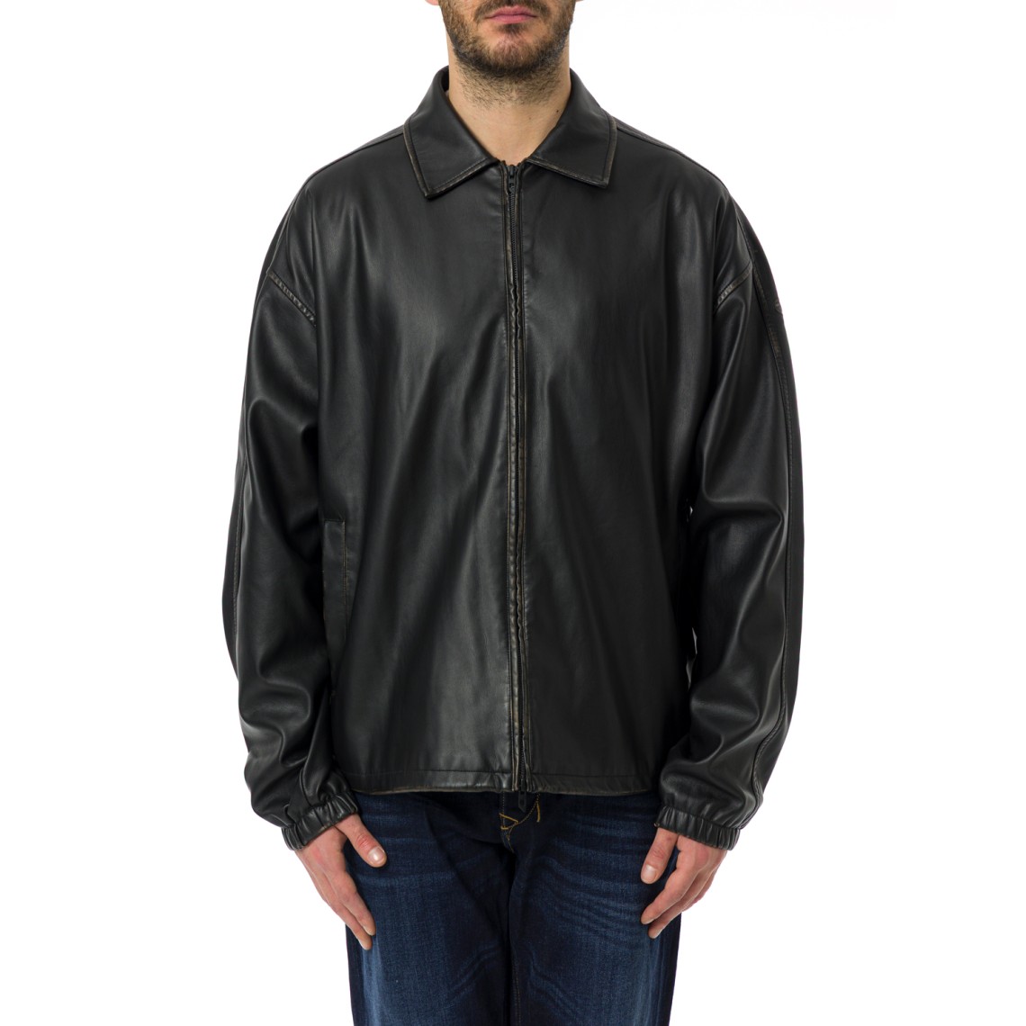 Giacca Diesel in tessuto tecnico distressed