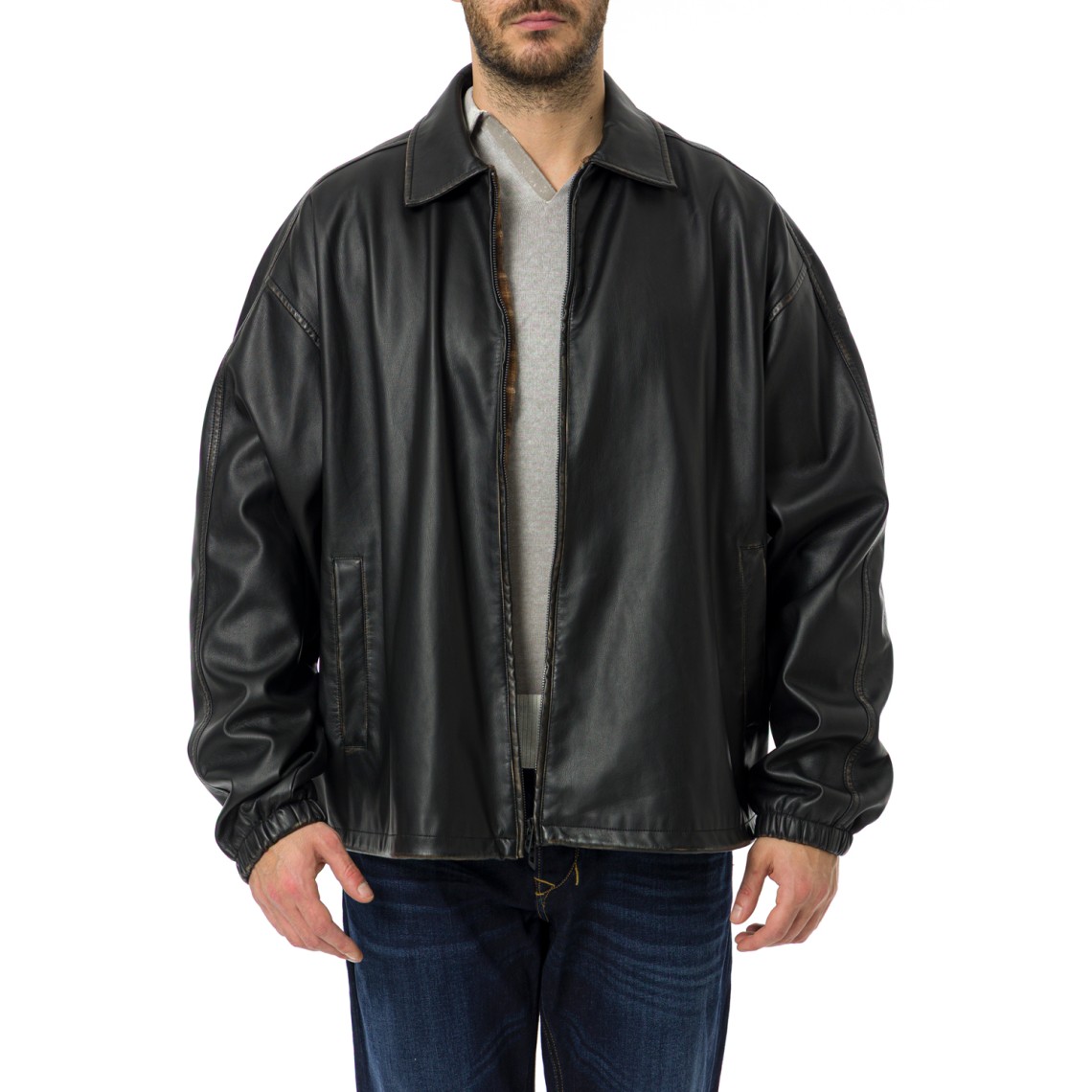 Giacca Diesel in tessuto tecnico distressed