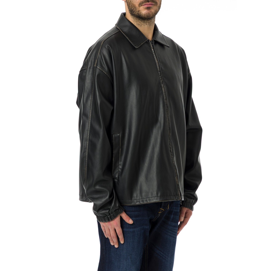 Giacca Diesel in tessuto tecnico distressed