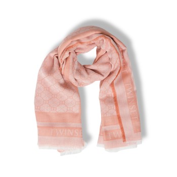 Sciarpa Twinset in modal con Oval T jacquard