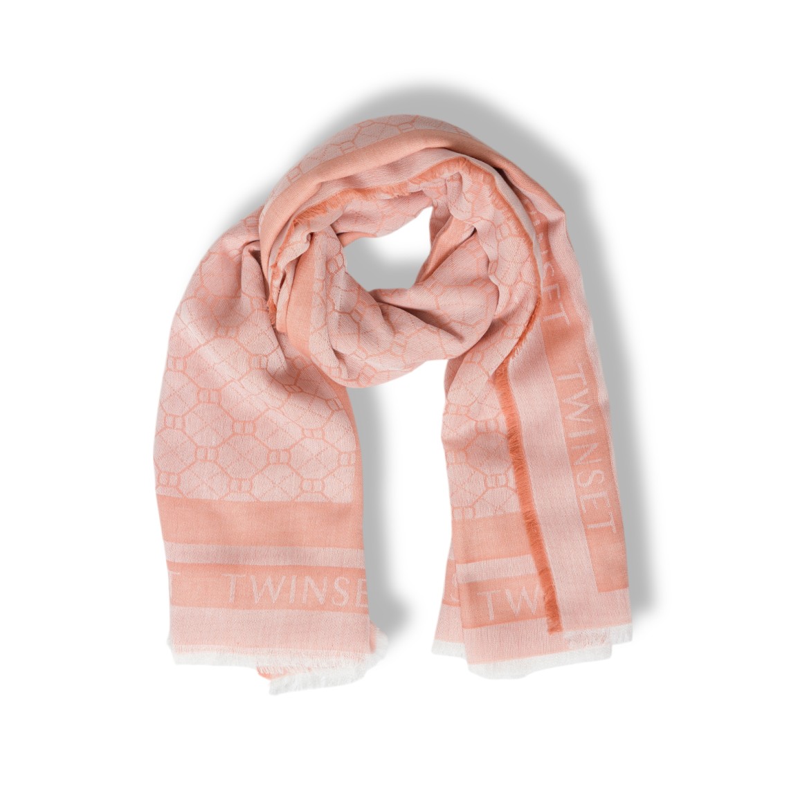 Sciarpa Twinset in modal con Oval T jacquard