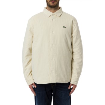 Overshirt in velluto a coste oversize Lacoste