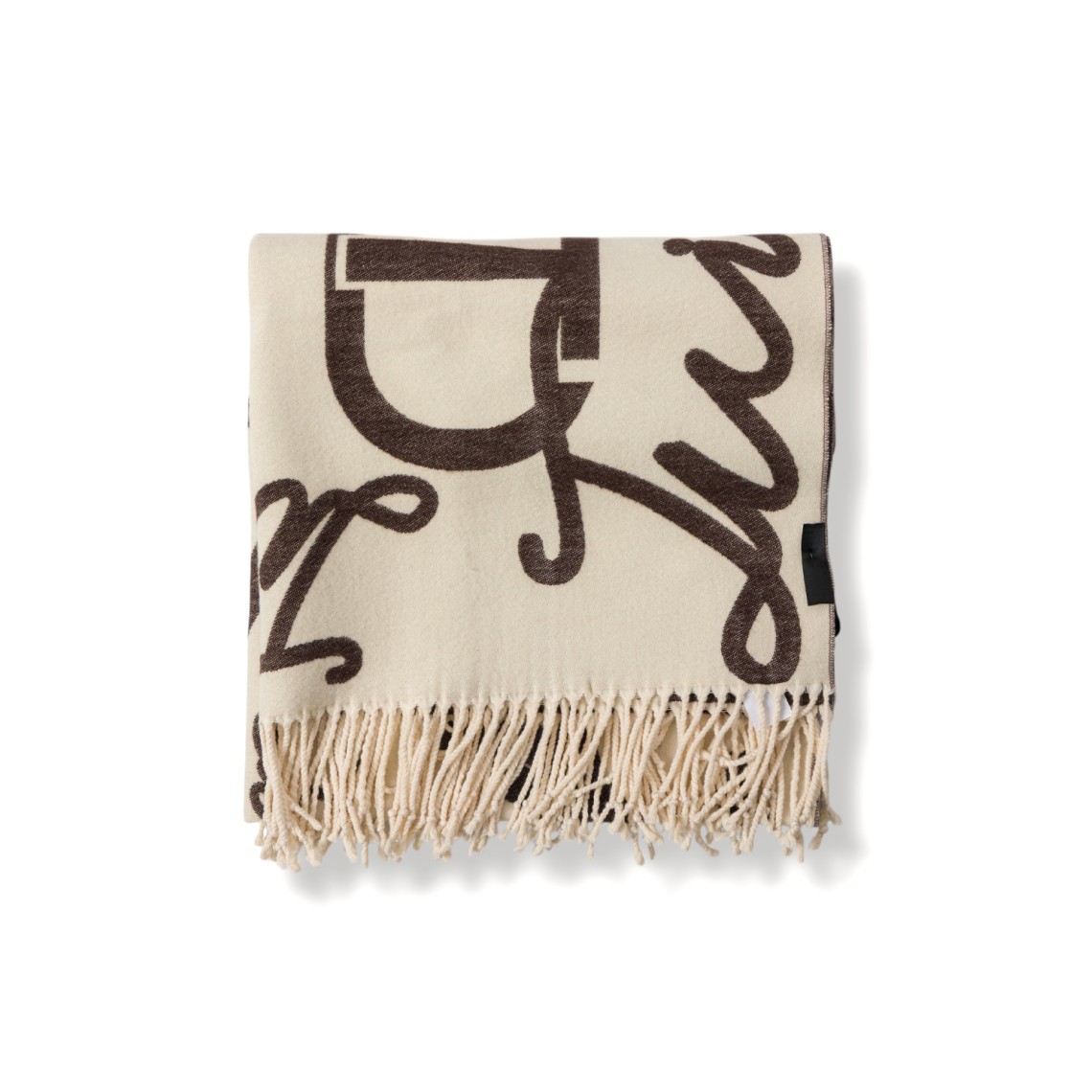 Sciarpa Twinset in maglia con logo jacquard