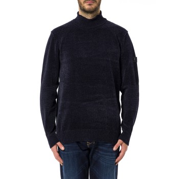 Maglia a Collo Alto Prampolini in Tricot di Ciniglia...