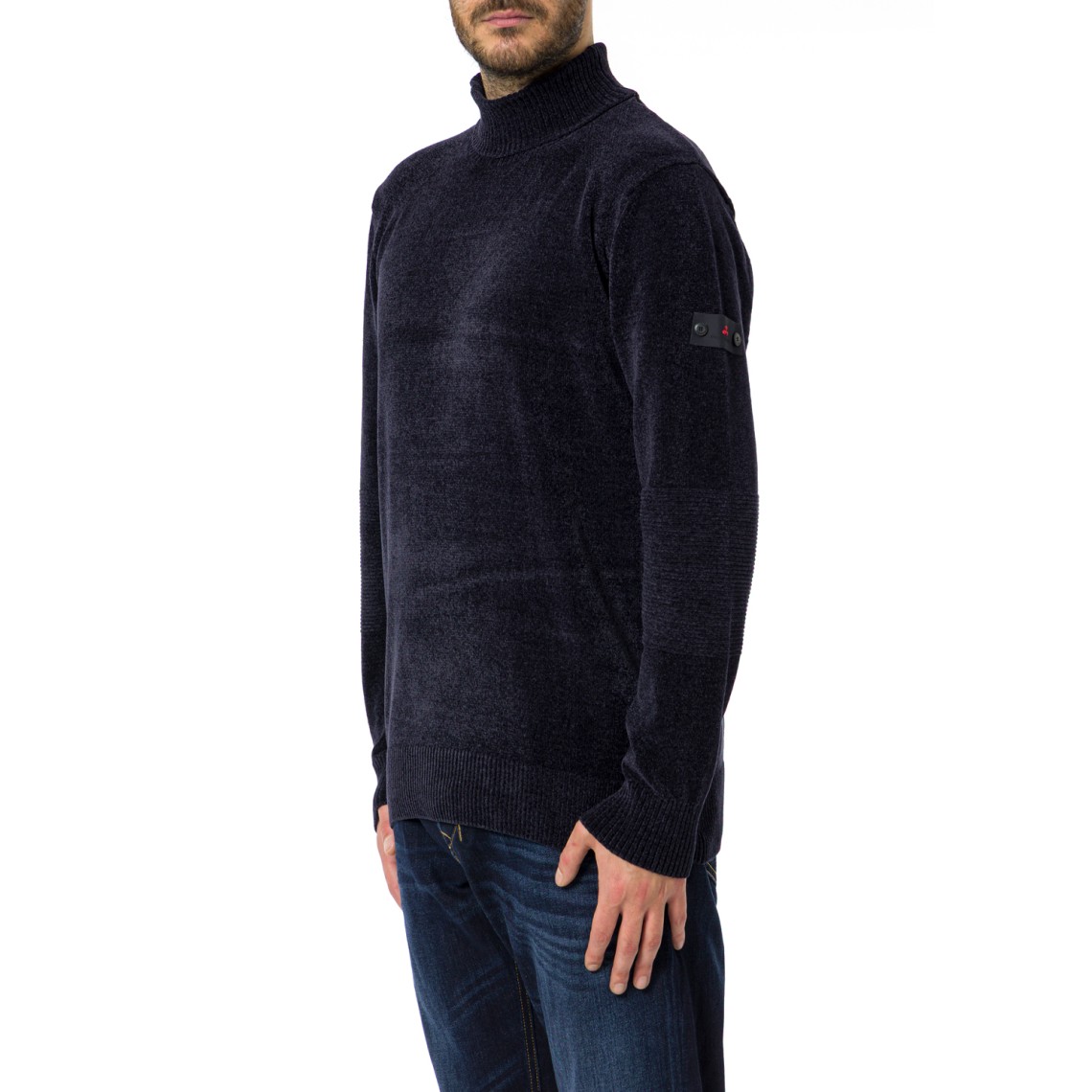 Maglia a Collo Alto Prampolini in Tricot di Ciniglia Peuterey